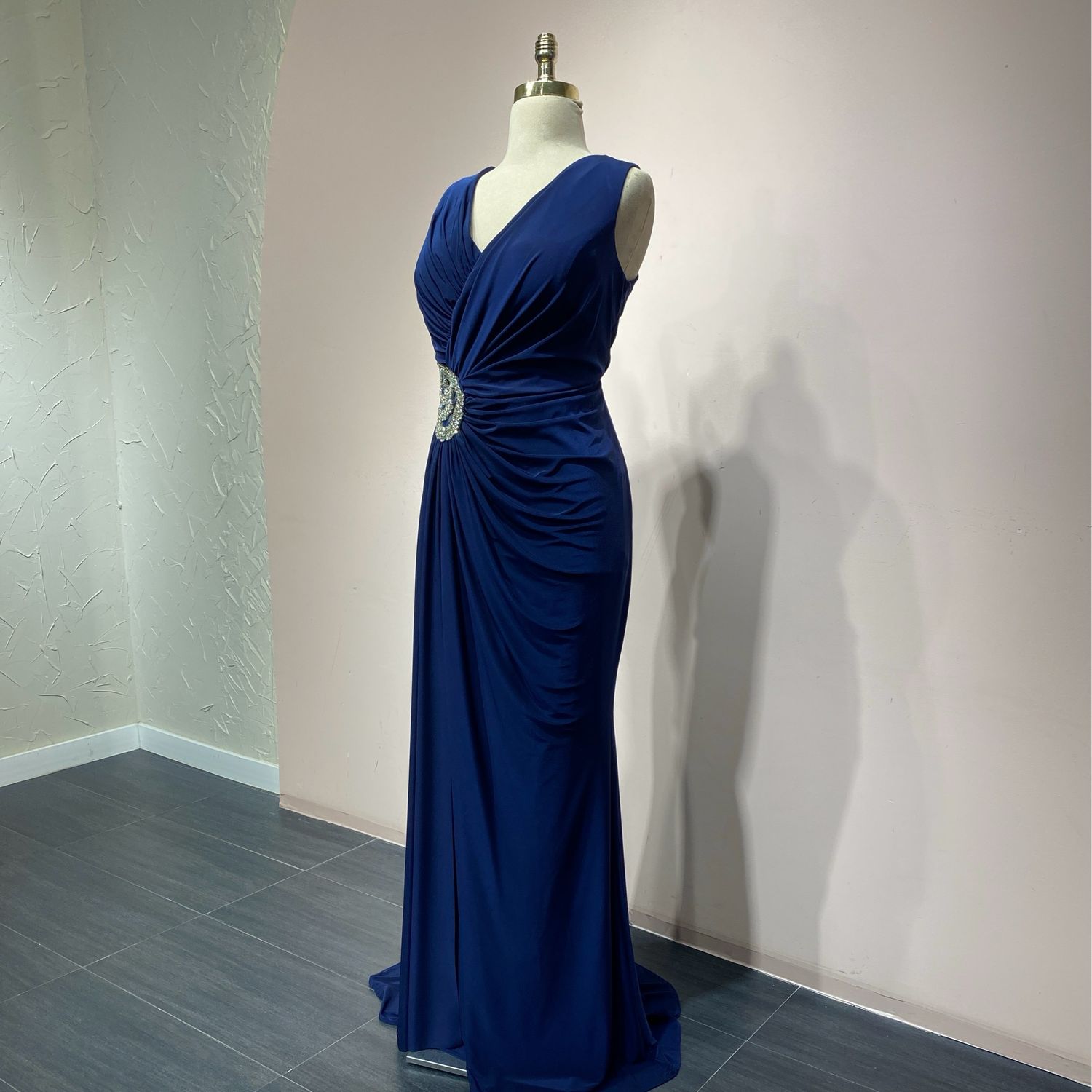 Vestido Largo Azul Navy talla:6