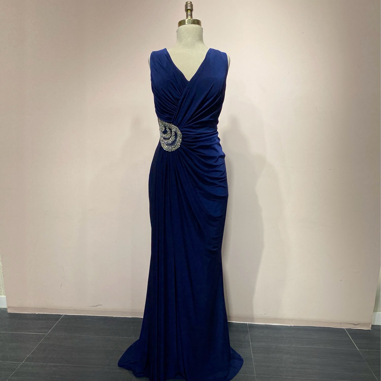 Vestido Largo Azul Navy talla:6