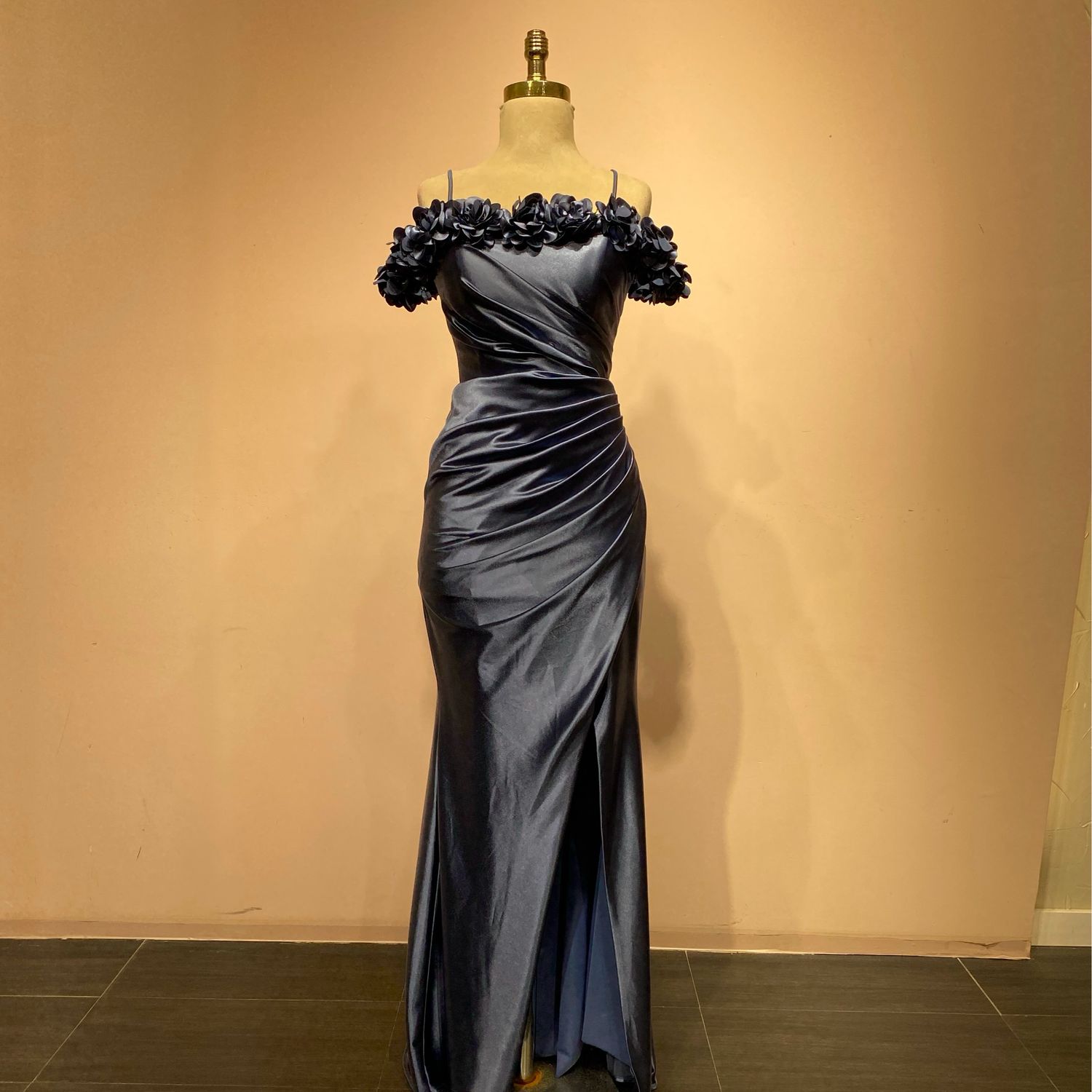 Vestido largo color Azul INDIGO talla:1