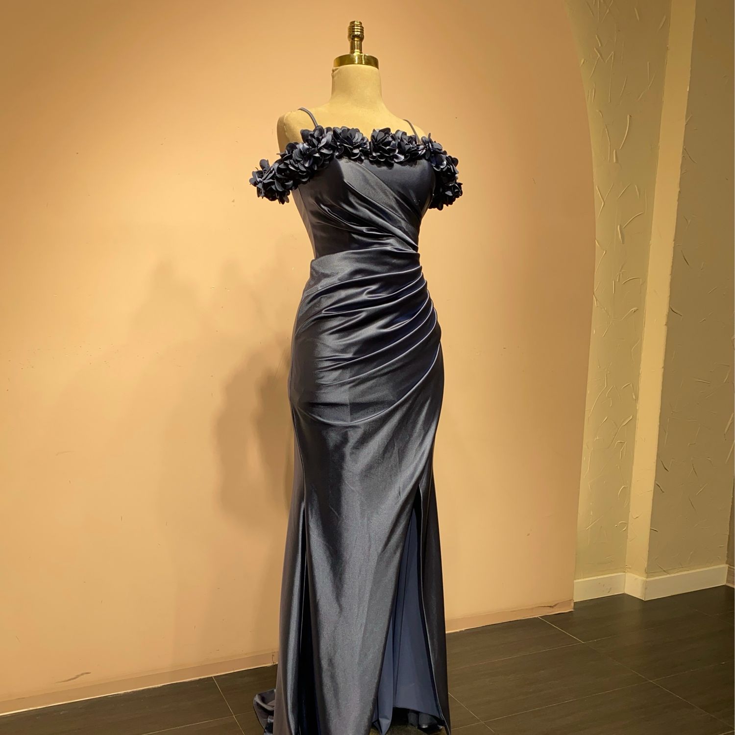 Vestido largo color Azul INDIGO talla:1