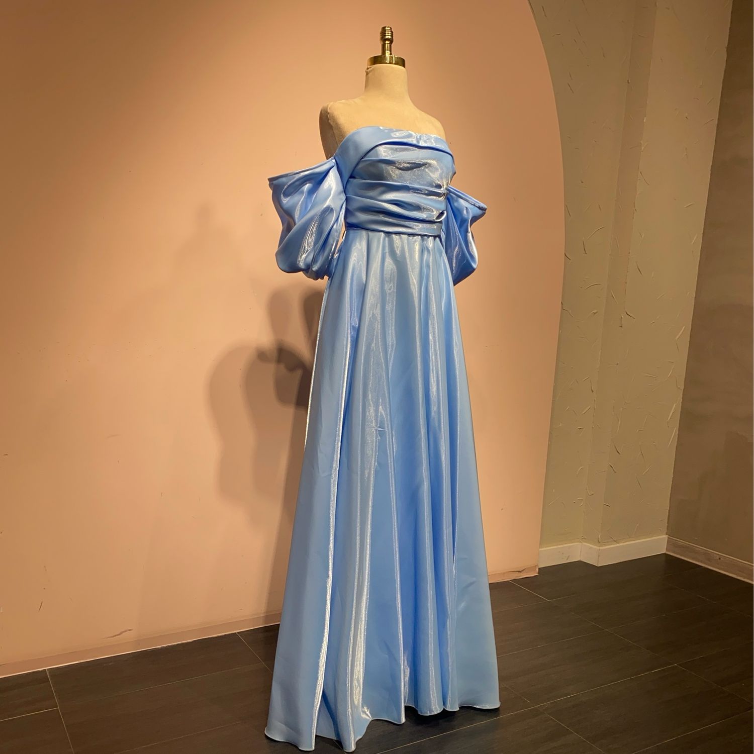 Vestido largo Baby blue talla:3 Vestido largo Baby blue talla:3