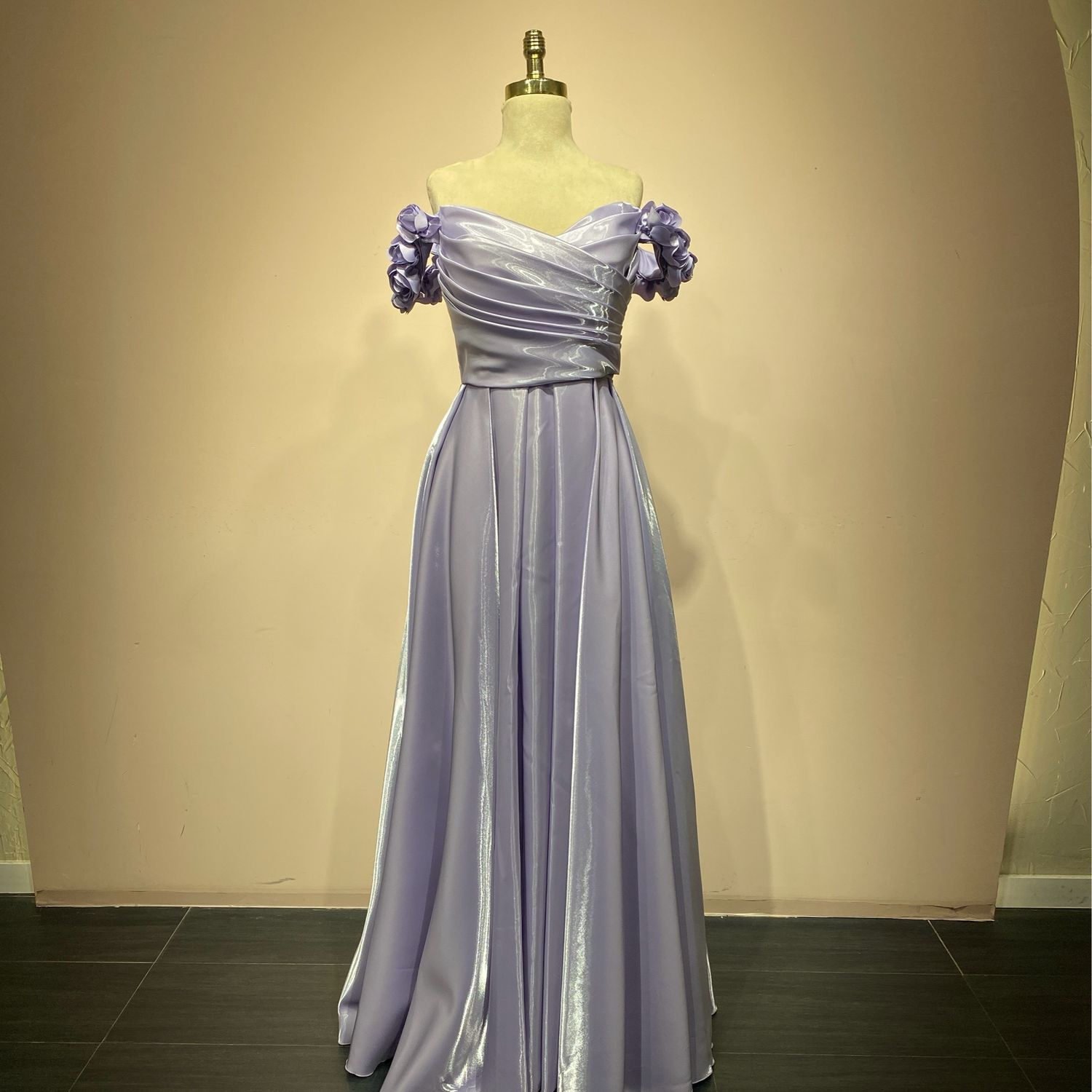 Vestido largo lila talla:3 Vestido largo lila talla:3