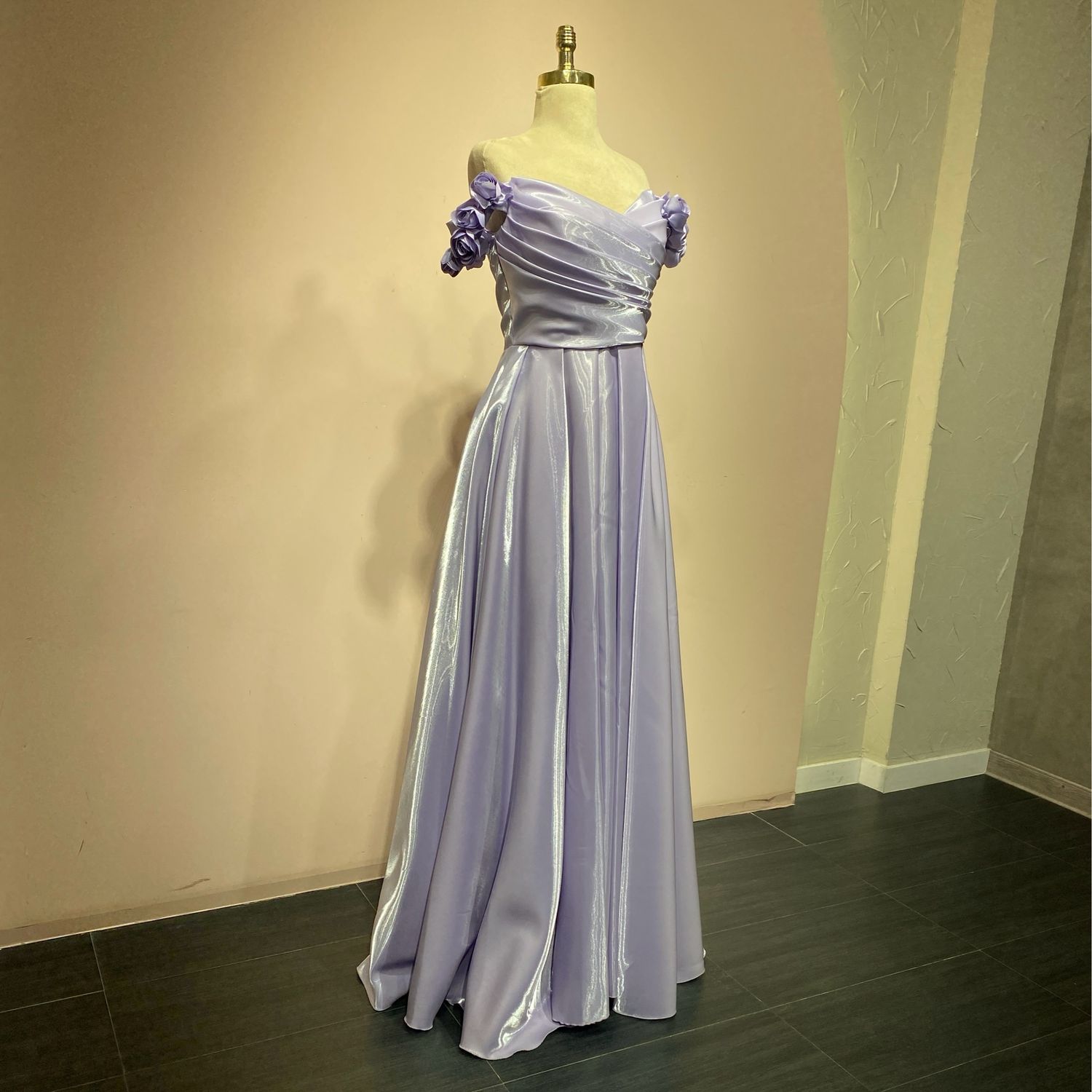 Vestido largo lila talla:3 Vestido largo lila talla:3