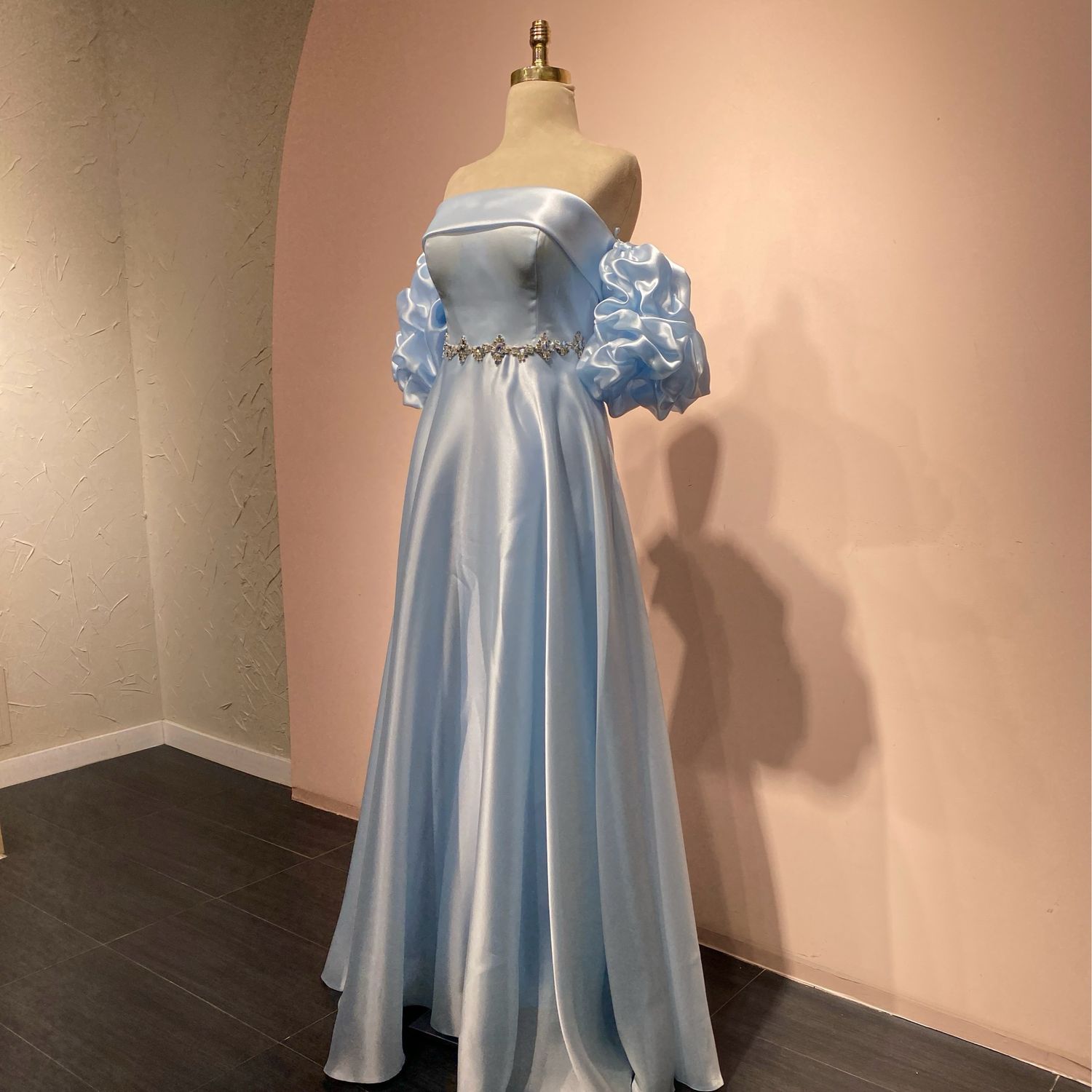 Vestido largo baby blue talla:3