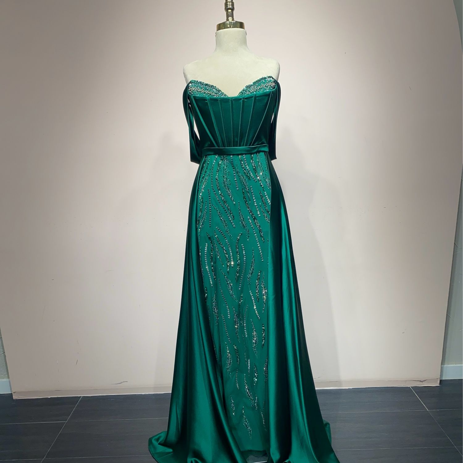 Vestido largo verde talla: 3 Vestido largo verde talla: 3