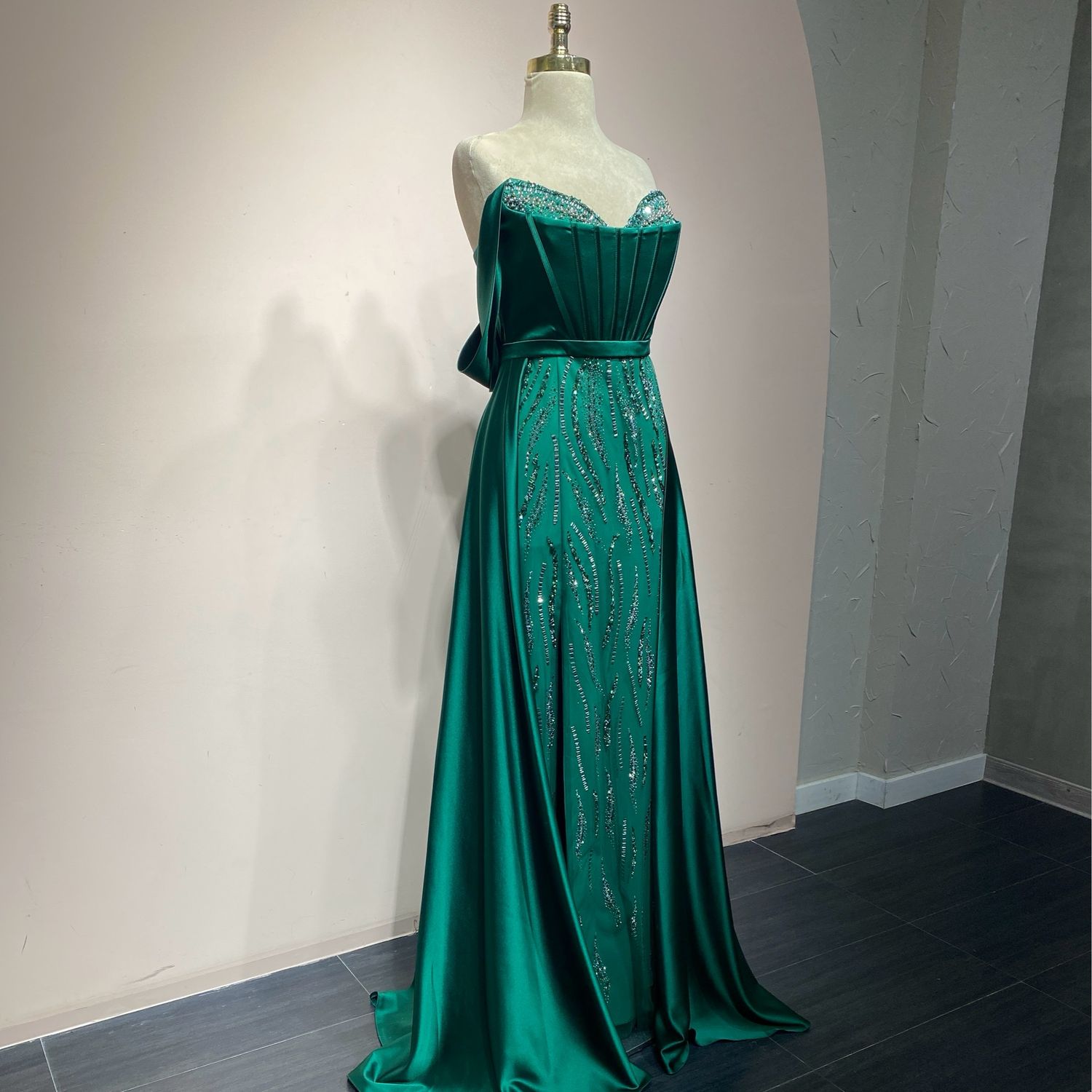 Vestido largo verde talla: 3 Vestido largo verde talla: 3