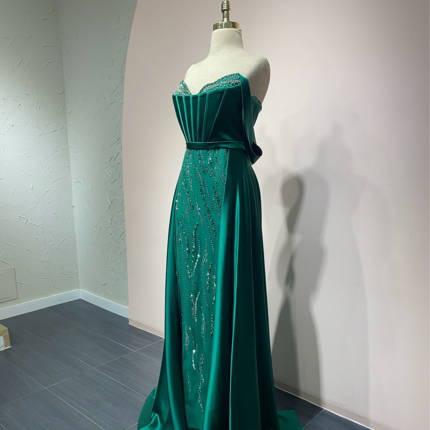 Vestido largo verde talla: 3 Vestido largo verde talla: 3