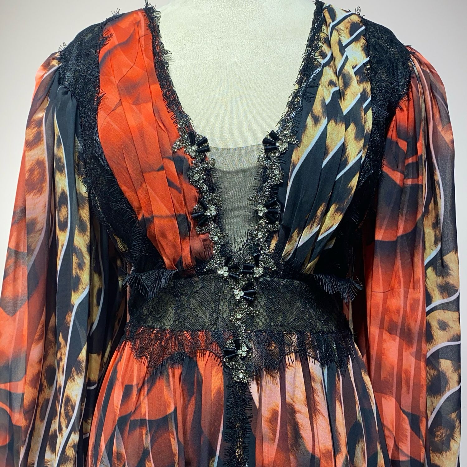 Vestido largo multicolor talla:48 Vestido largo multicolor talla:48