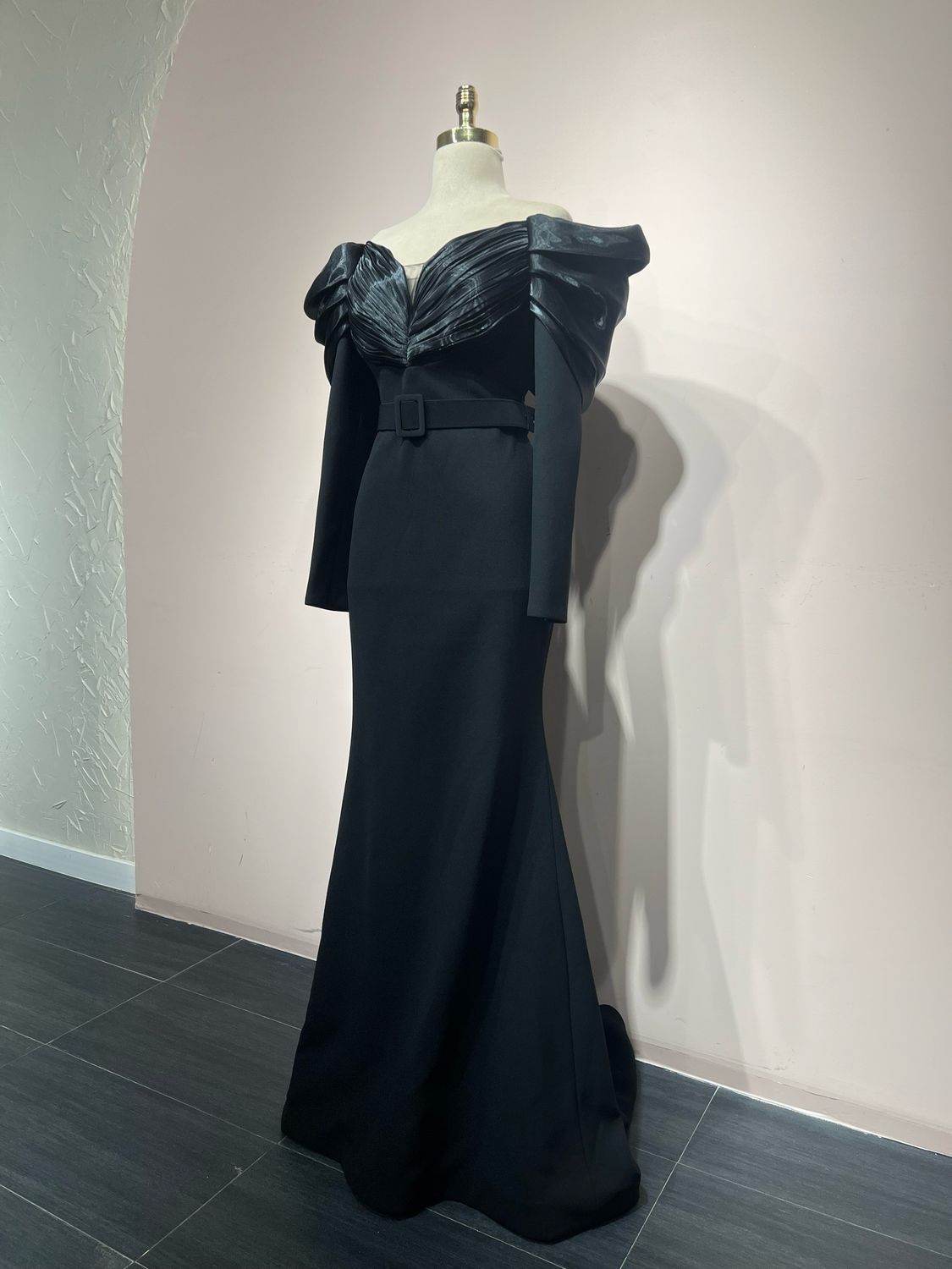 Vestido largo BLACK SATIN Talla: 42