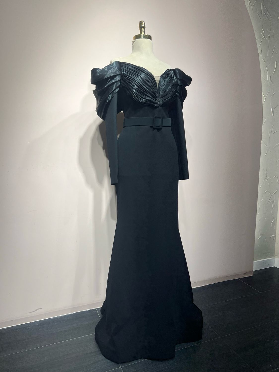 Vestido largo BLACK SATIN Talla: 42