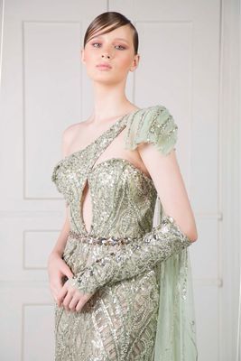 Long dress in	Green,	size 	42