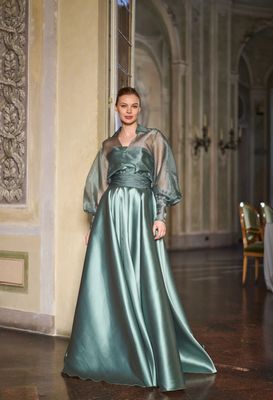 Vestido largo -  verde - talla de diversas tallas