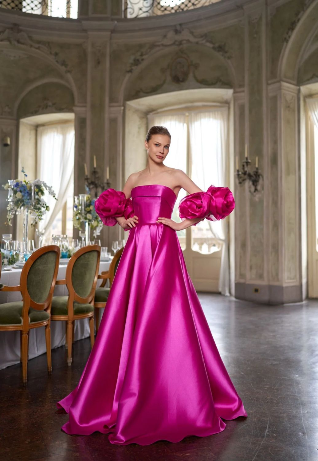 Vestido largo - Verde menta - talla 40