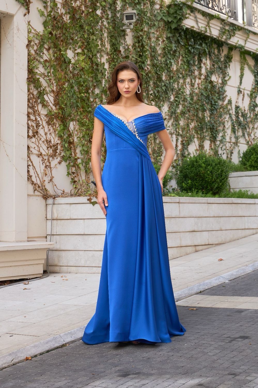 Vestido largo - Azul - talla 42