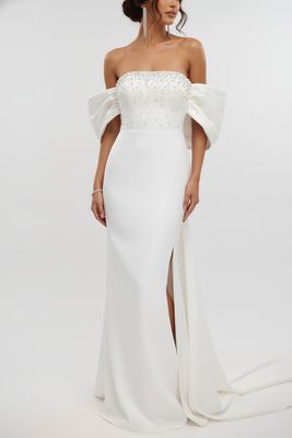 Vestido largo - Blanco de diversas tallas Vestido largo - Blanco de diversas tallas