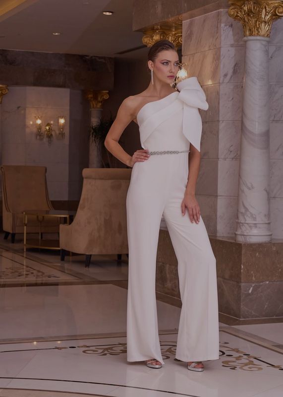 Jumpsuit blanco talla 42/10