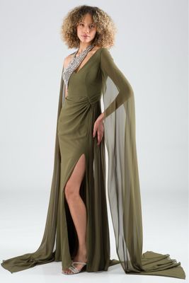 Vestido largo - Verde - talla 42