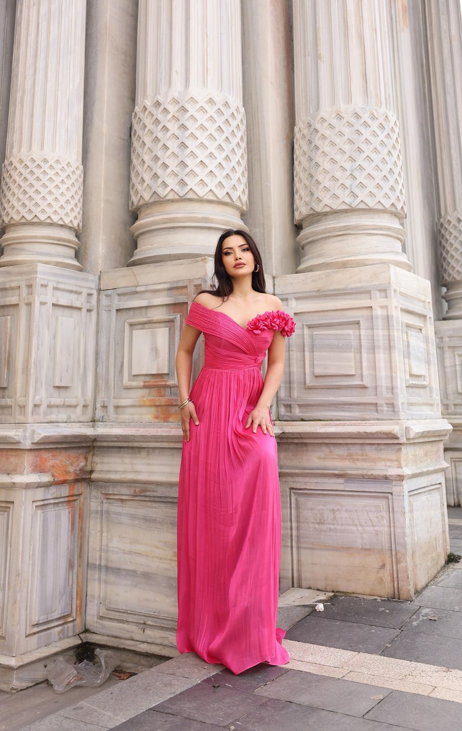 Vestido largo - Rosado en diversas tallas