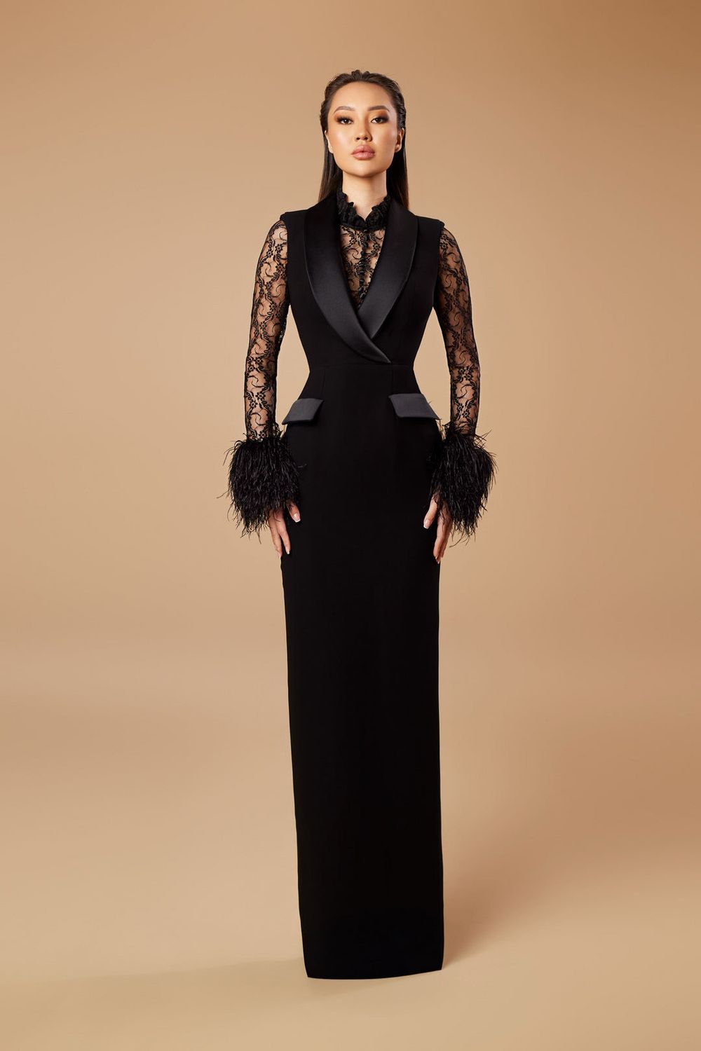 Vestido largo - Negro - talla 46 Vestido largo - Negro - talla 46