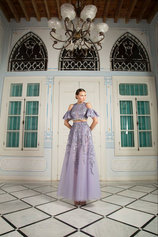 Vestido Largo,	Morado	,Talla	40