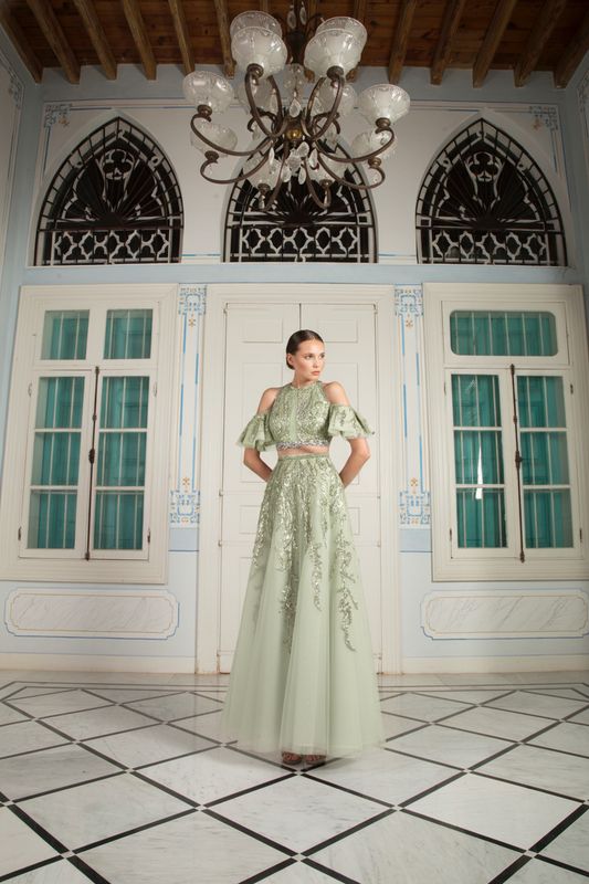 Vestido Largo,	Verde Olivo	,Talla	42