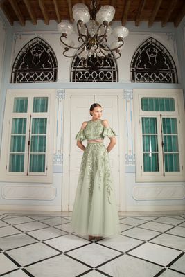 Vestido Largo, Verde Olivo ,Talla 42 Vestido Largo, Verde Olivo ,Talla 42