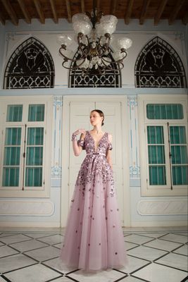 Long dress in	Pink,	size 	42