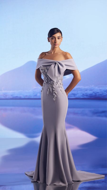 Vestido largo Celeste talla 44/12