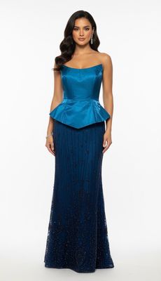 Vestido sirena aqua talla 44