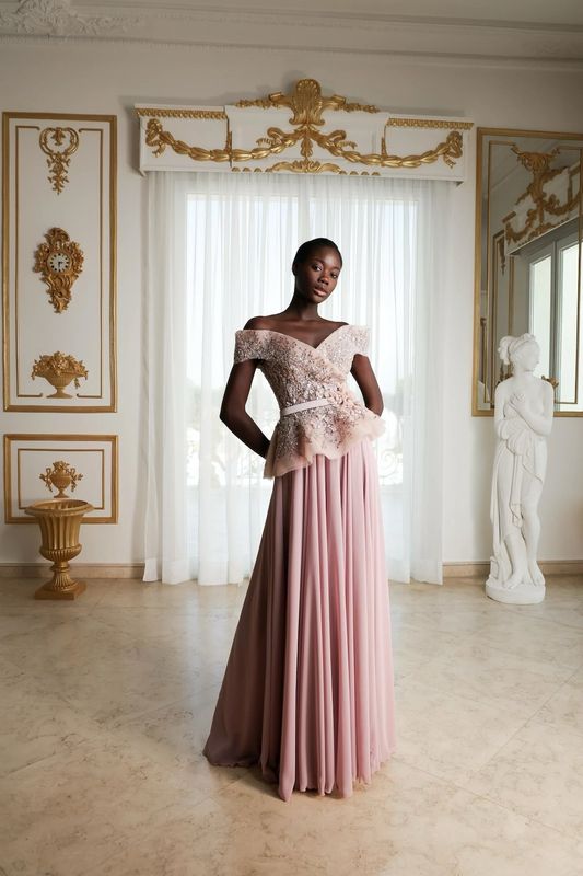 Long dress in	Pink,	size 	46