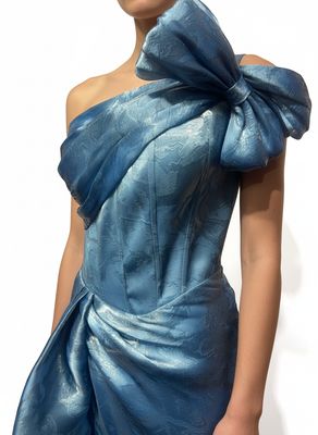 Vestido largo - Azul de diversas tallas