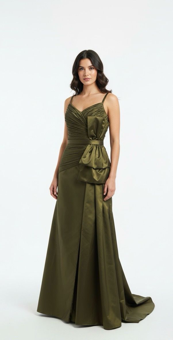 Vestido largo - Verde oliva de diversas tallas