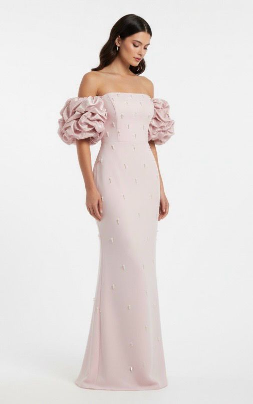 Vestido largo - Rosado de diversas tallas