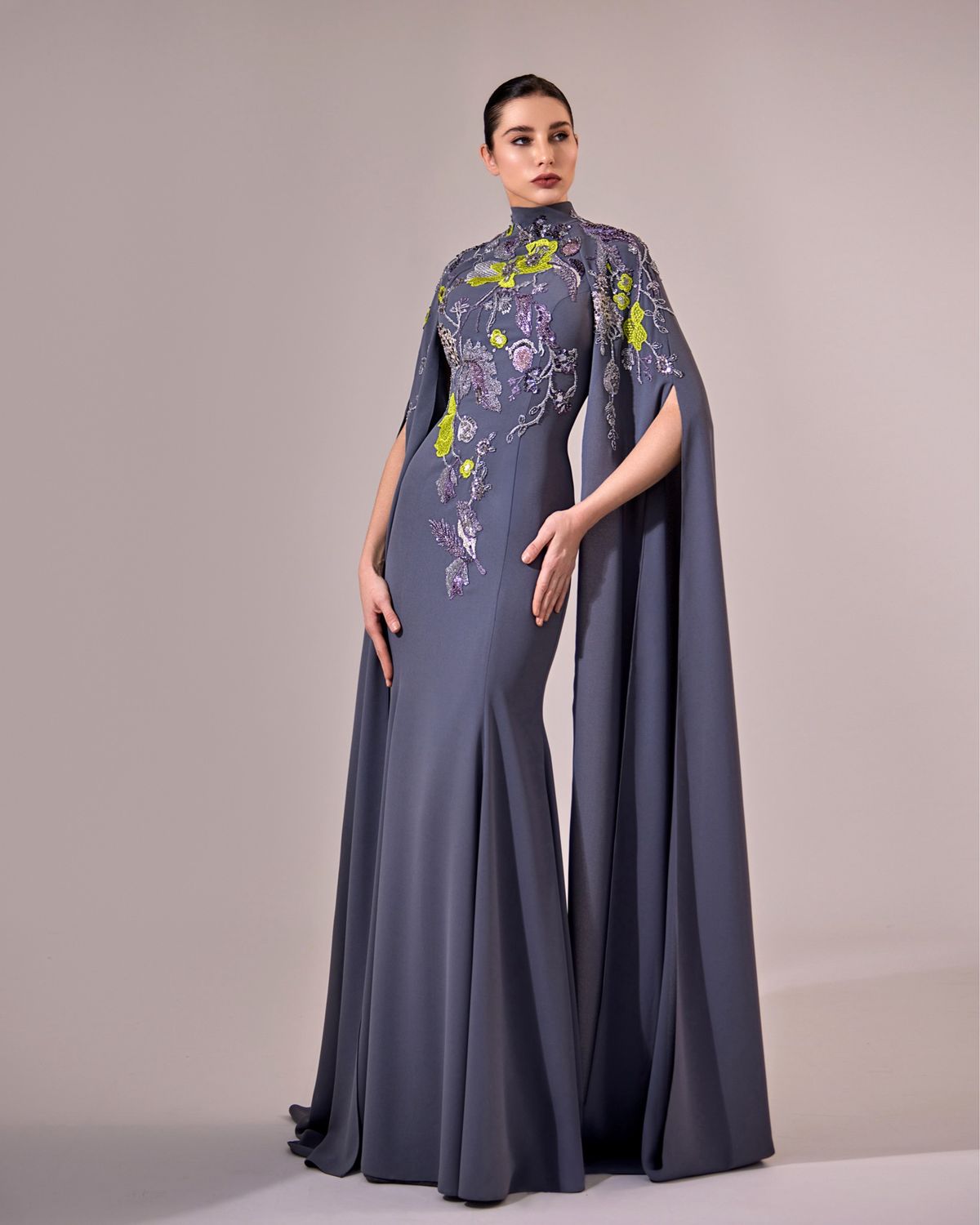 Cape Sleeves Gown Cape Sleeves Gown