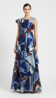 Vestido largo estampado talla 38/6