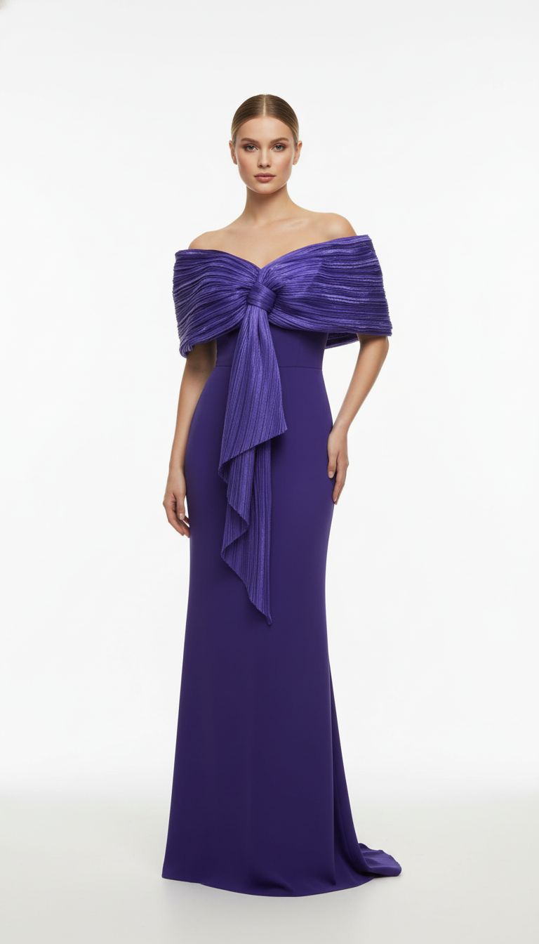 Vestido Largo Color Purple Talla 48 Vestido Largo Color Purple Talla 48