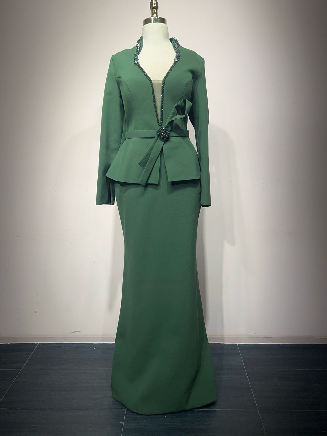 Vestido Largo Color Green Talla 46 Vestido Largo Color Green Talla 46