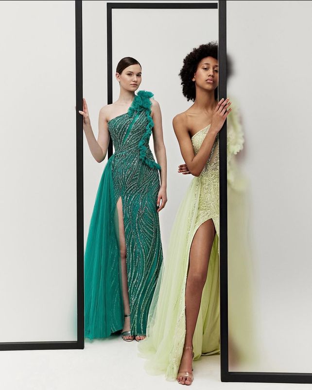 Vestido largo turquesa talla 48/16