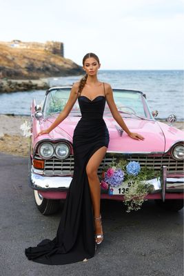 Vestido-Largo-Celeste-Talla/8 CW10387-8