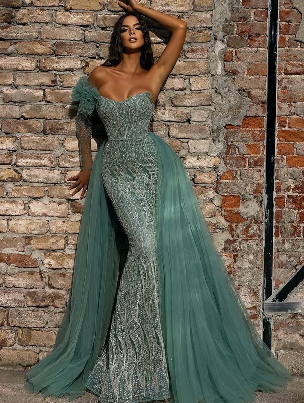 Vestido largo - Verde menta - talla 14