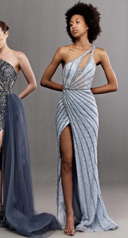 Vestido-Largo-Celeste-talla/12 CW50276-12