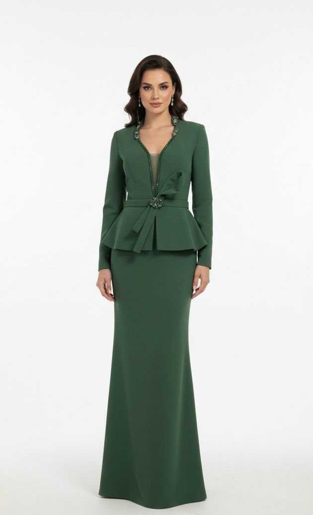 Vestido Largo Color Green Talla 46 Vestido Largo Color Green Talla 46