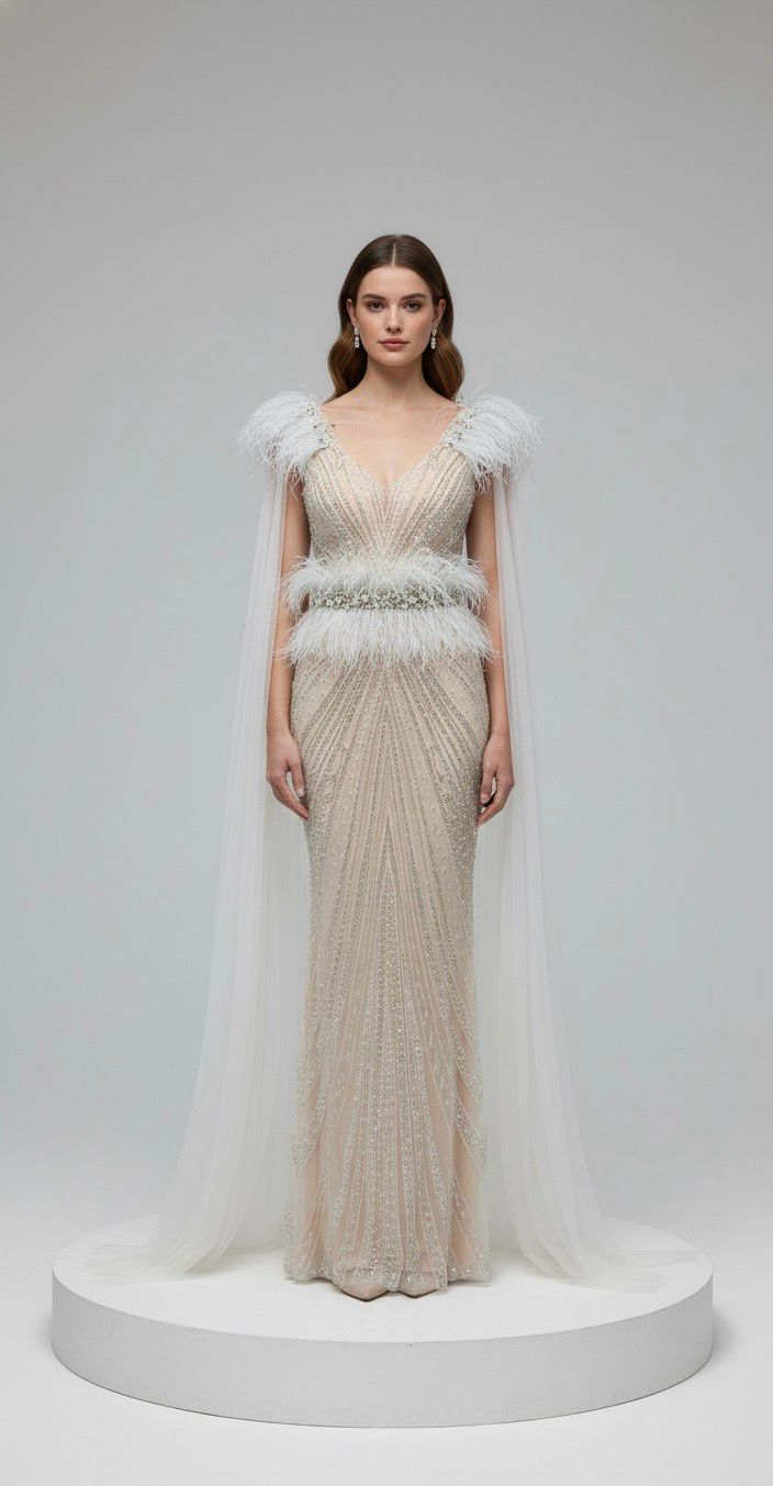 Vestido blanco sirena talla 42/10