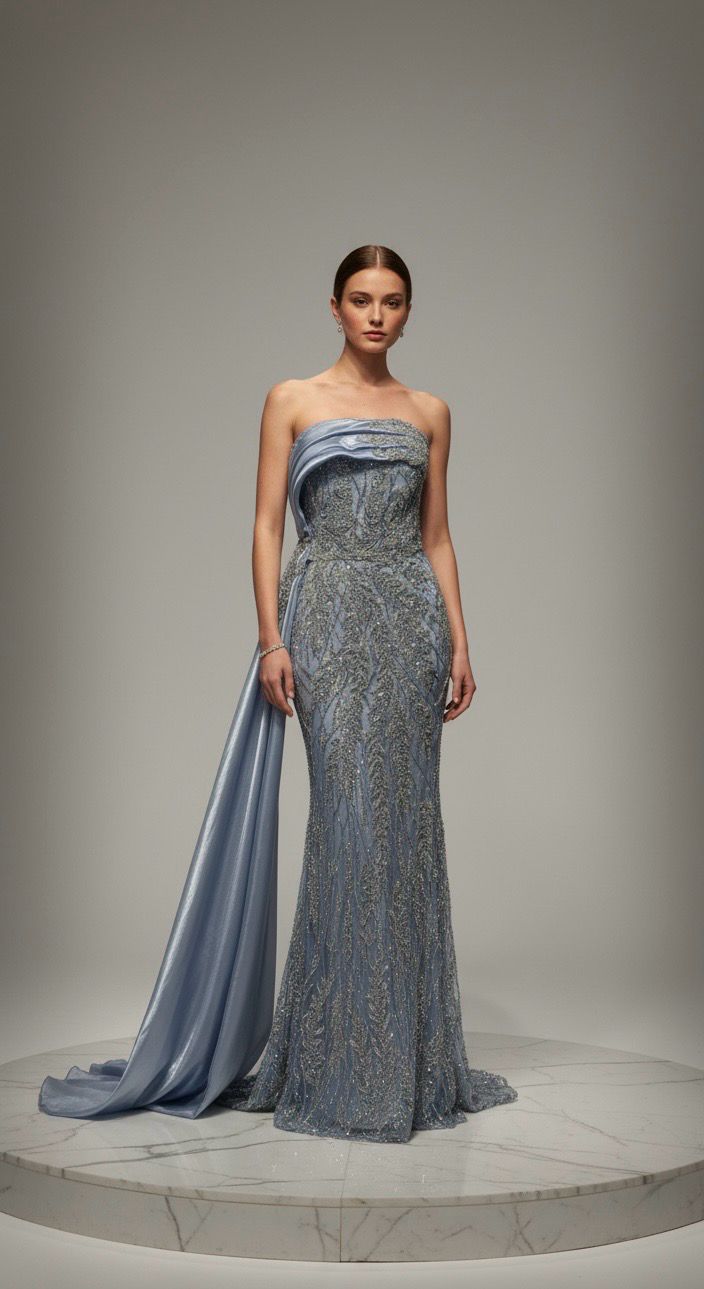 Strapless Mermaid Gown