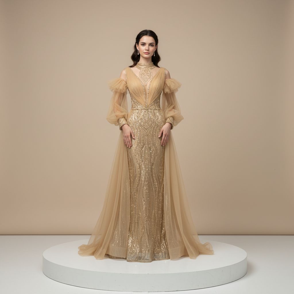 Vestido largo Gold talla 38