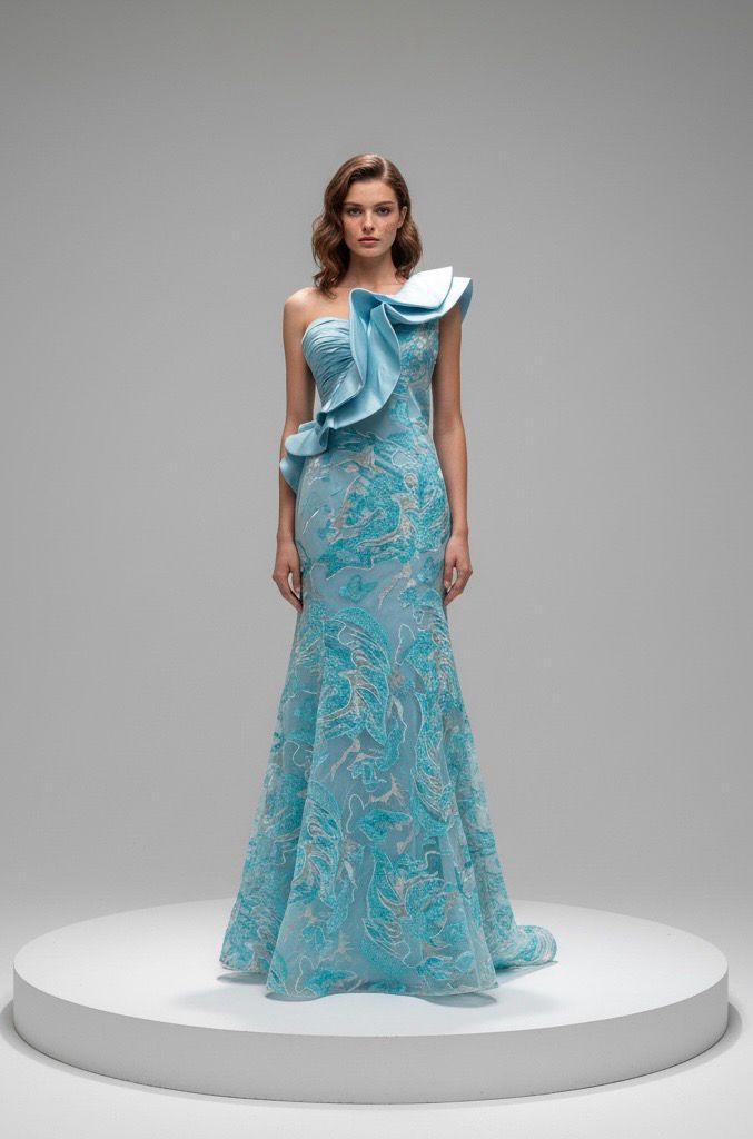 Vestido-Largo-MINT-Talla/44  WC6709-44