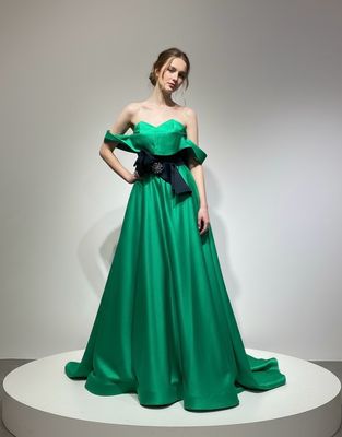 Vestido Largo,	Verde	,Talla	38