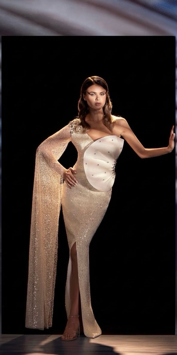 Vestido-Largo-Blanco-Talla/44 WC6732-44