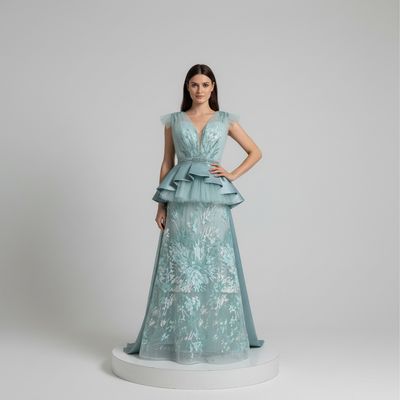 Vestido-Verde Aqua- Talla/50