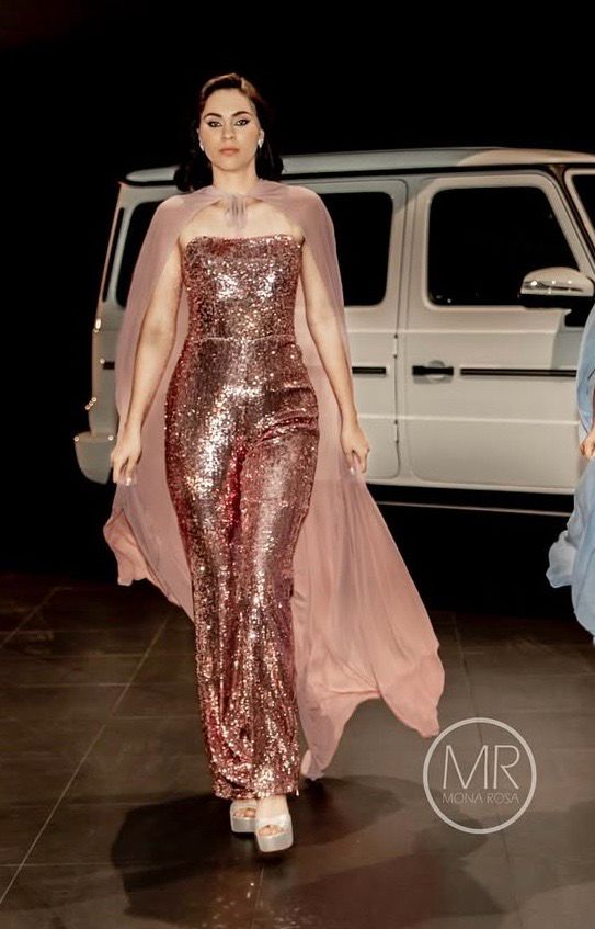 Mona - Jumpsuit Largo Dusty rose Talla 40